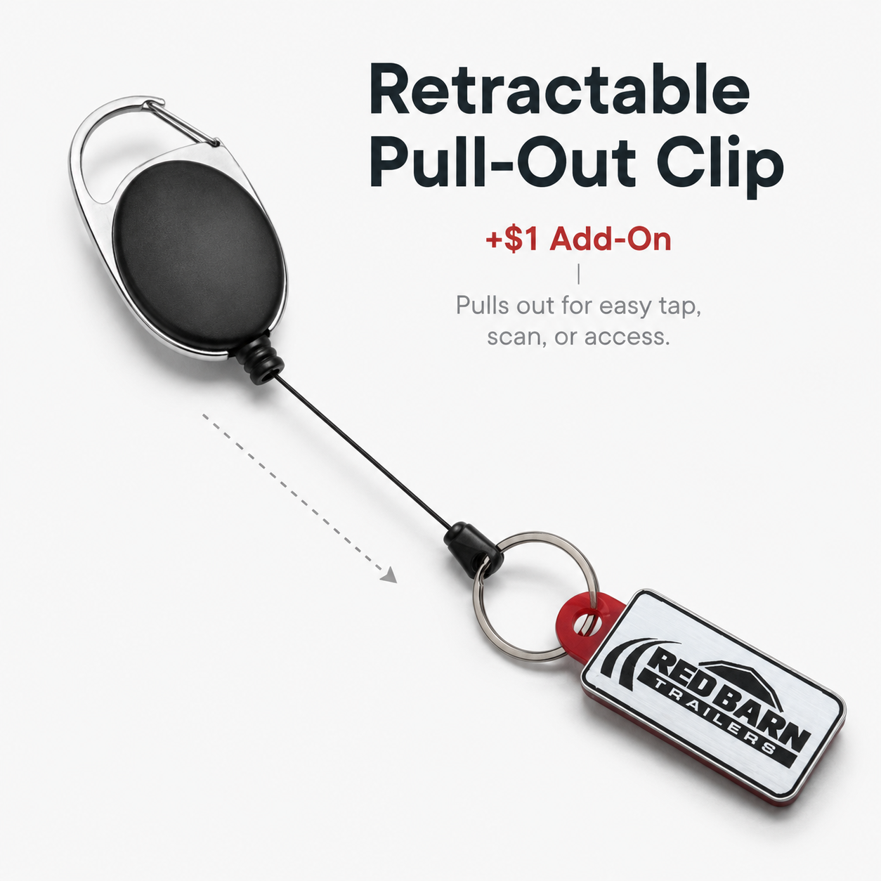 Retractable Pull-Out Clip