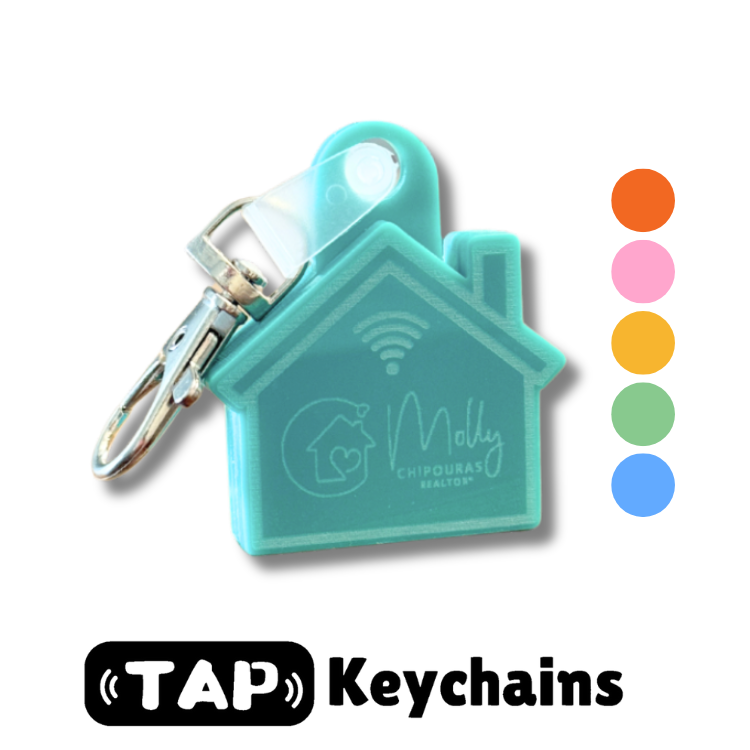 Colored Realtor NFC Keychains