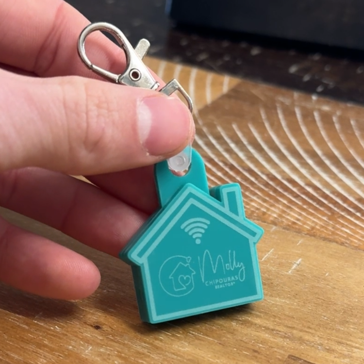 Custom Realtor NFC Keychains - Colored Acrylic