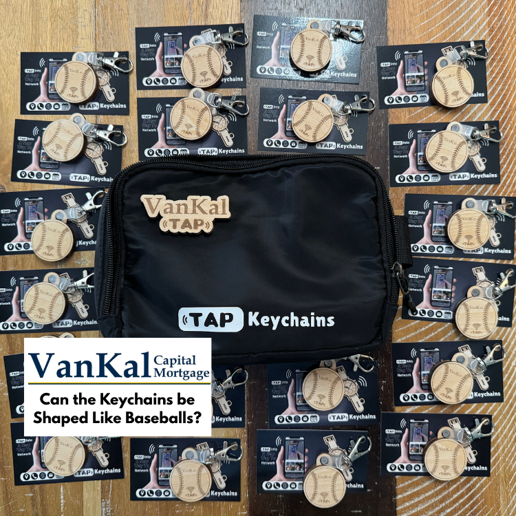 Custom Baseball NFC Keychains