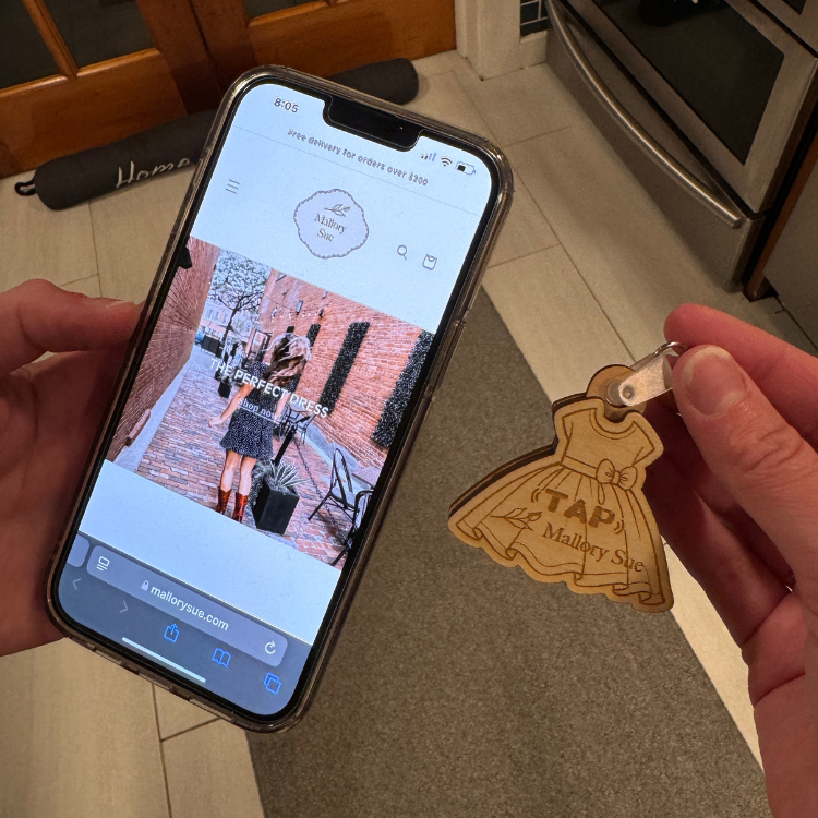 Custom Boutique Store NFC Keychain