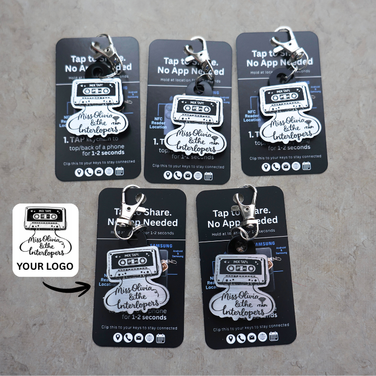 Create Your Own NFC Keychains | Custom Logo/Shape