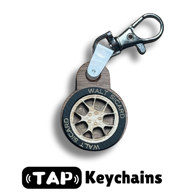 Car Wheel NFC Keychain