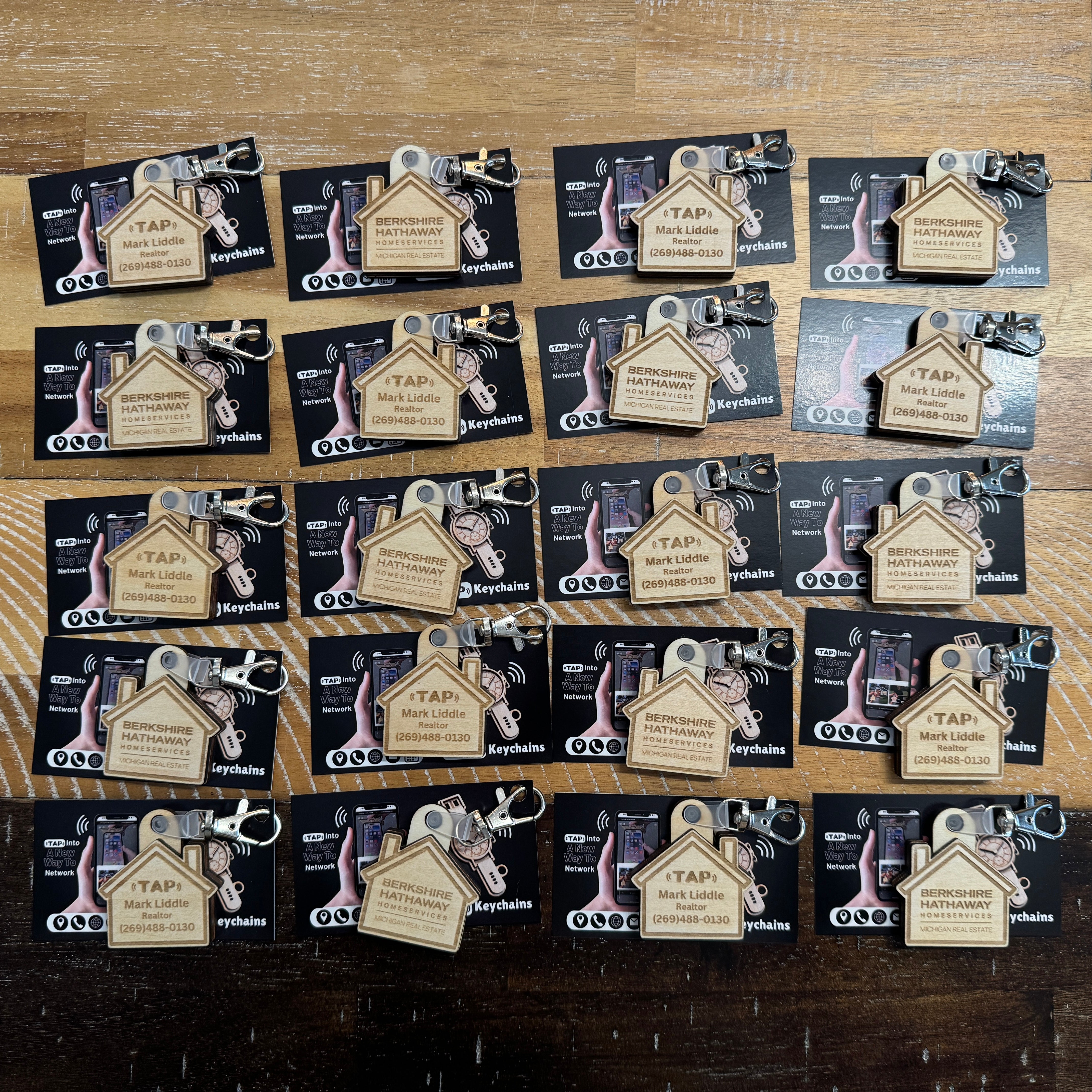 Promotional Realtor NFC Keychains