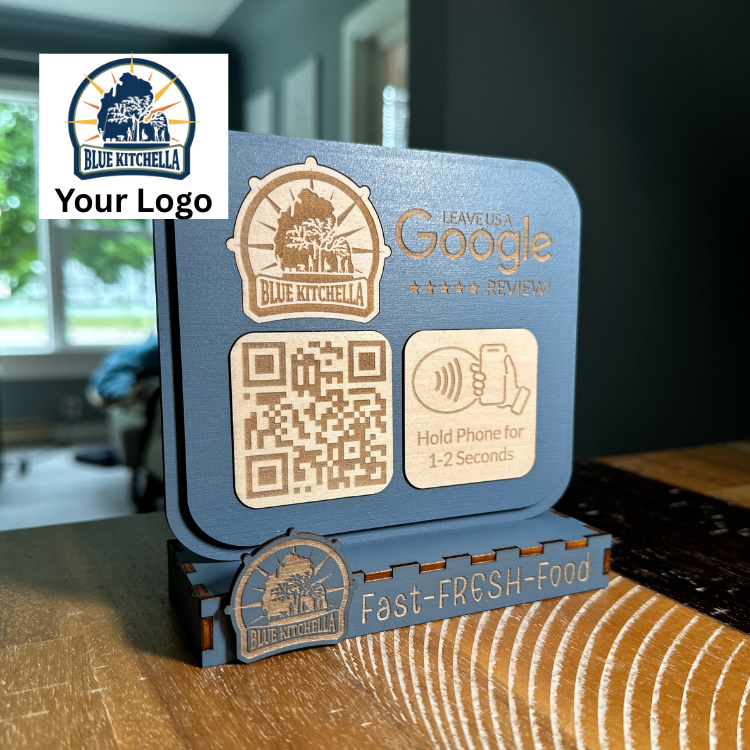 QR NFC Google Review Stand