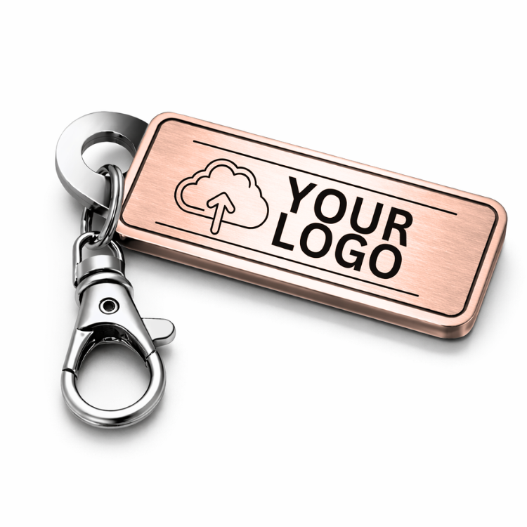 Rose Metallic NFC Keychain to share social media, website, contact and reviews