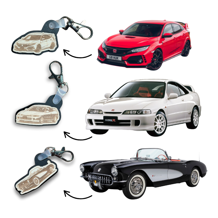 Custom (Any) Car NFC Keychain | Tap to Share