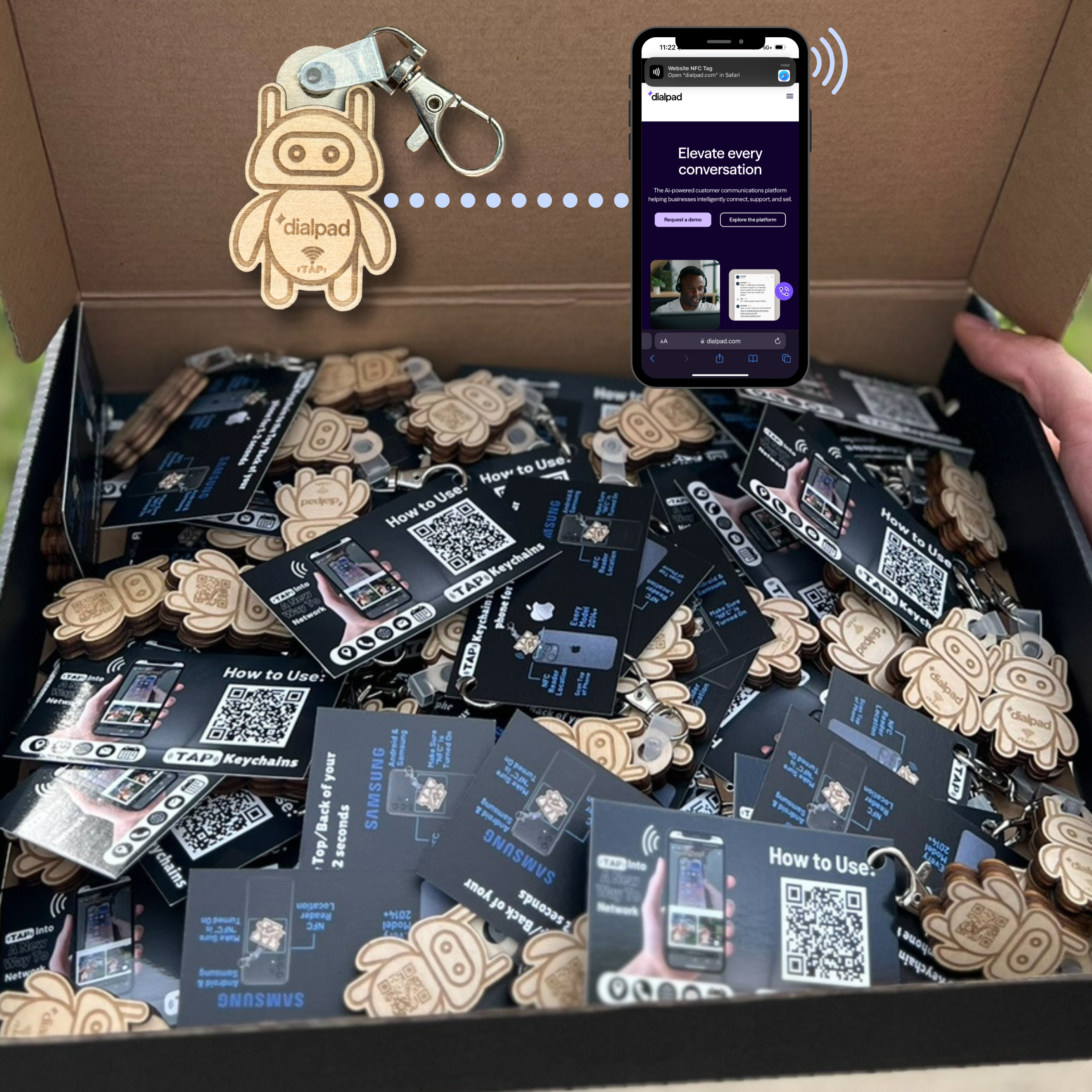 Bulk Custom NFC Keychains