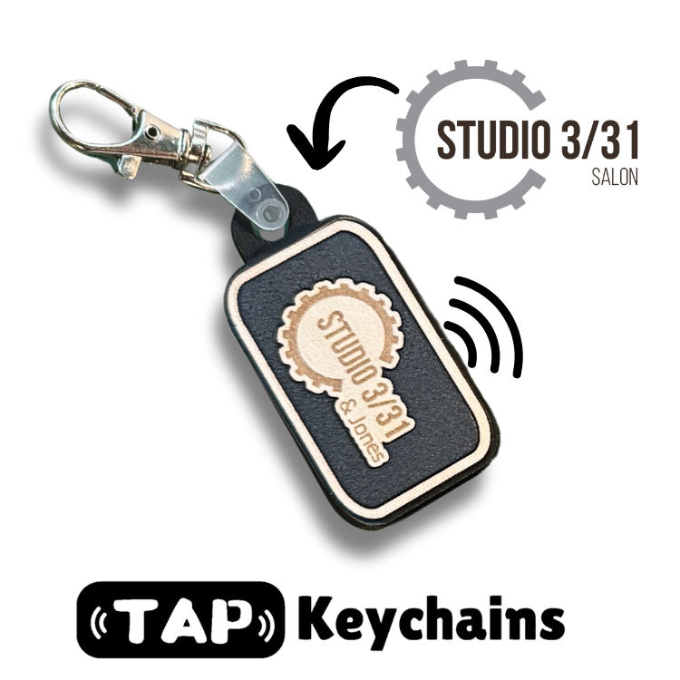 Custom Logo NFC Keychains – Tap to Share Links | Logo Engraved Keychain