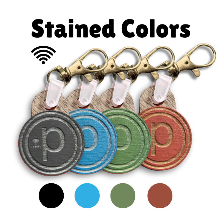 NFC Keychains Wood