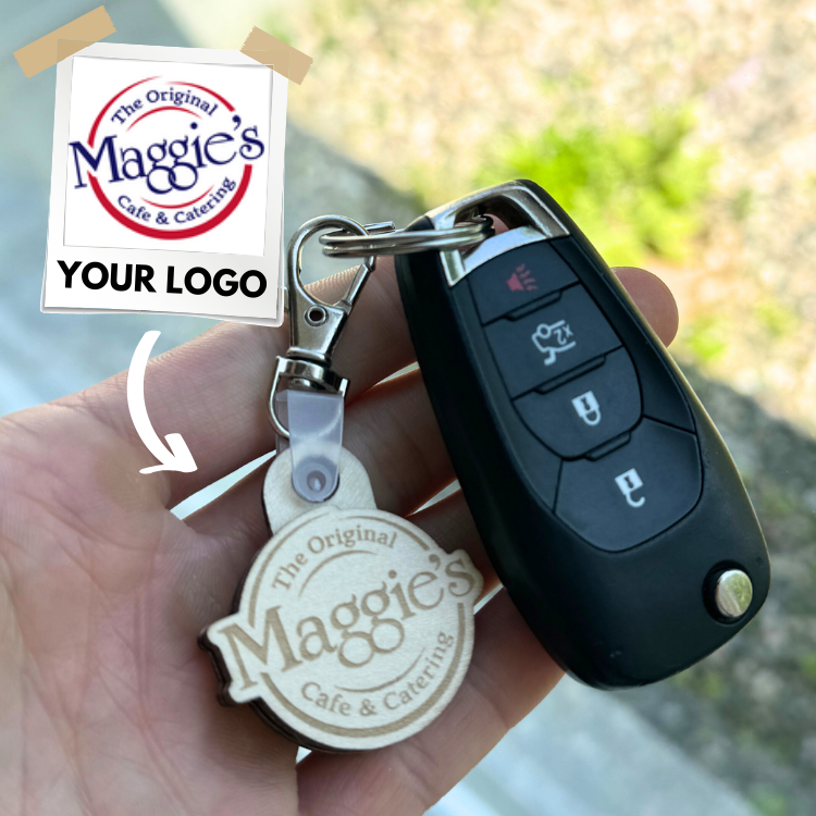 Custom Logo/Shape NFC Keychains | Upload Image | Tap-to-Share