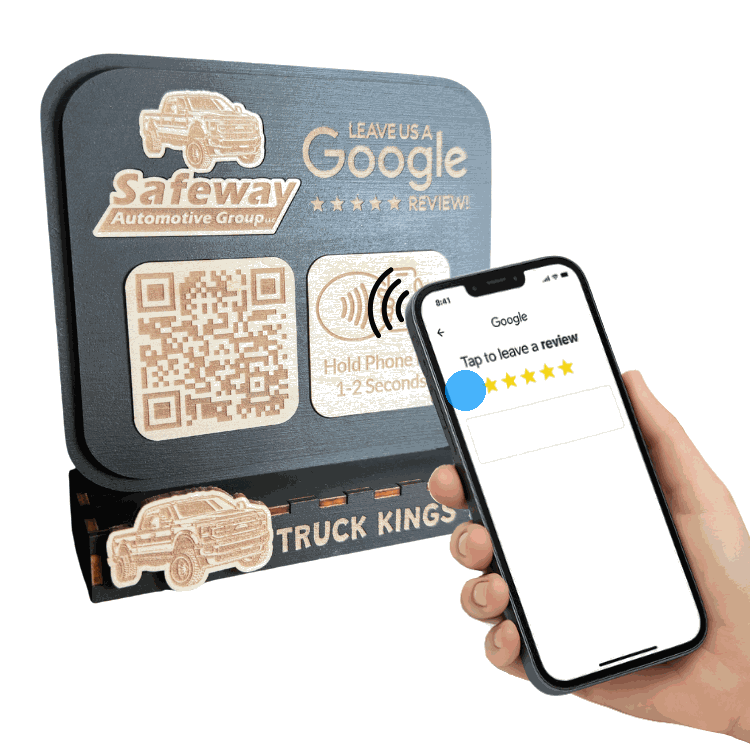 Create Your Own Google Review Stand | NFC & QR Scanning TapStand (Upload Your Logo)