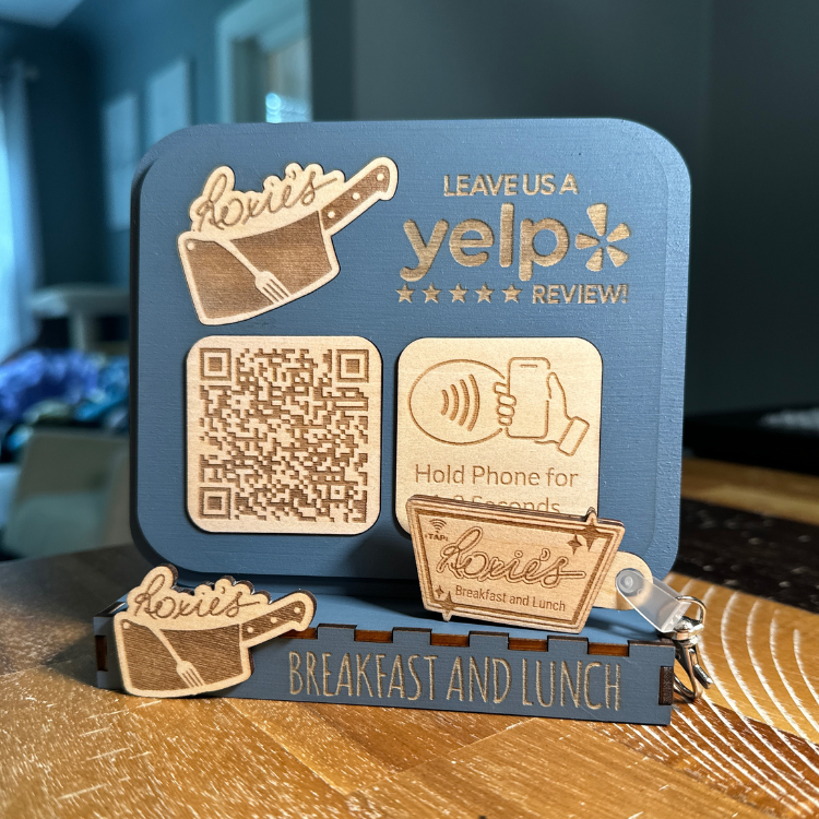 TapKeychains Business Boost Kit | 1 NFC Stand + 20 Custom NFC Keychains