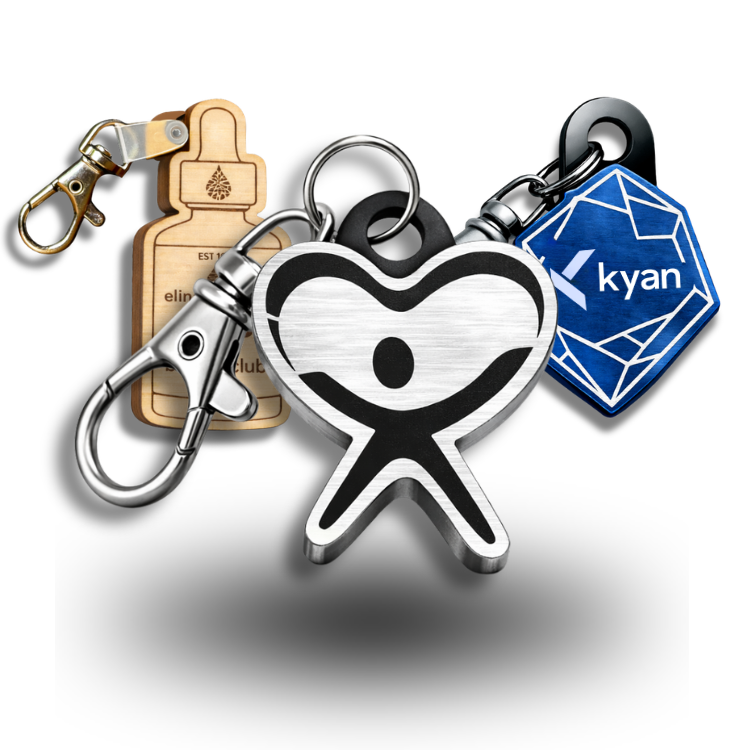 Create Your Own NFC Keychains Custom Shaped to Logo