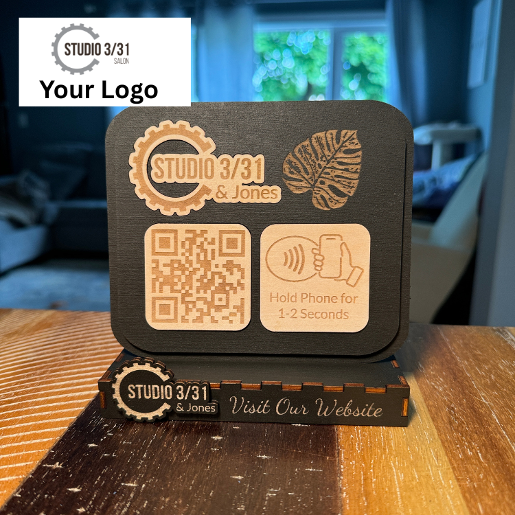 NFC and QR Stand for direct link to website 