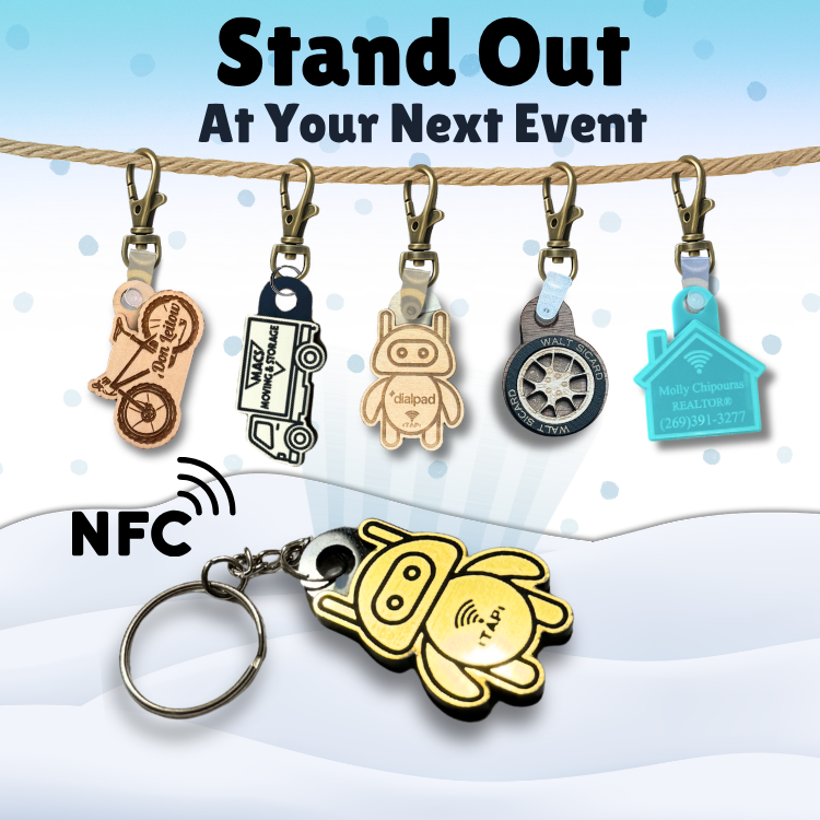 Stand Out at Your Next Event Custom NFC Keychains