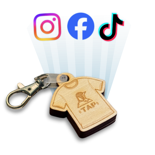 Custom T-Shirt NFC Keychain