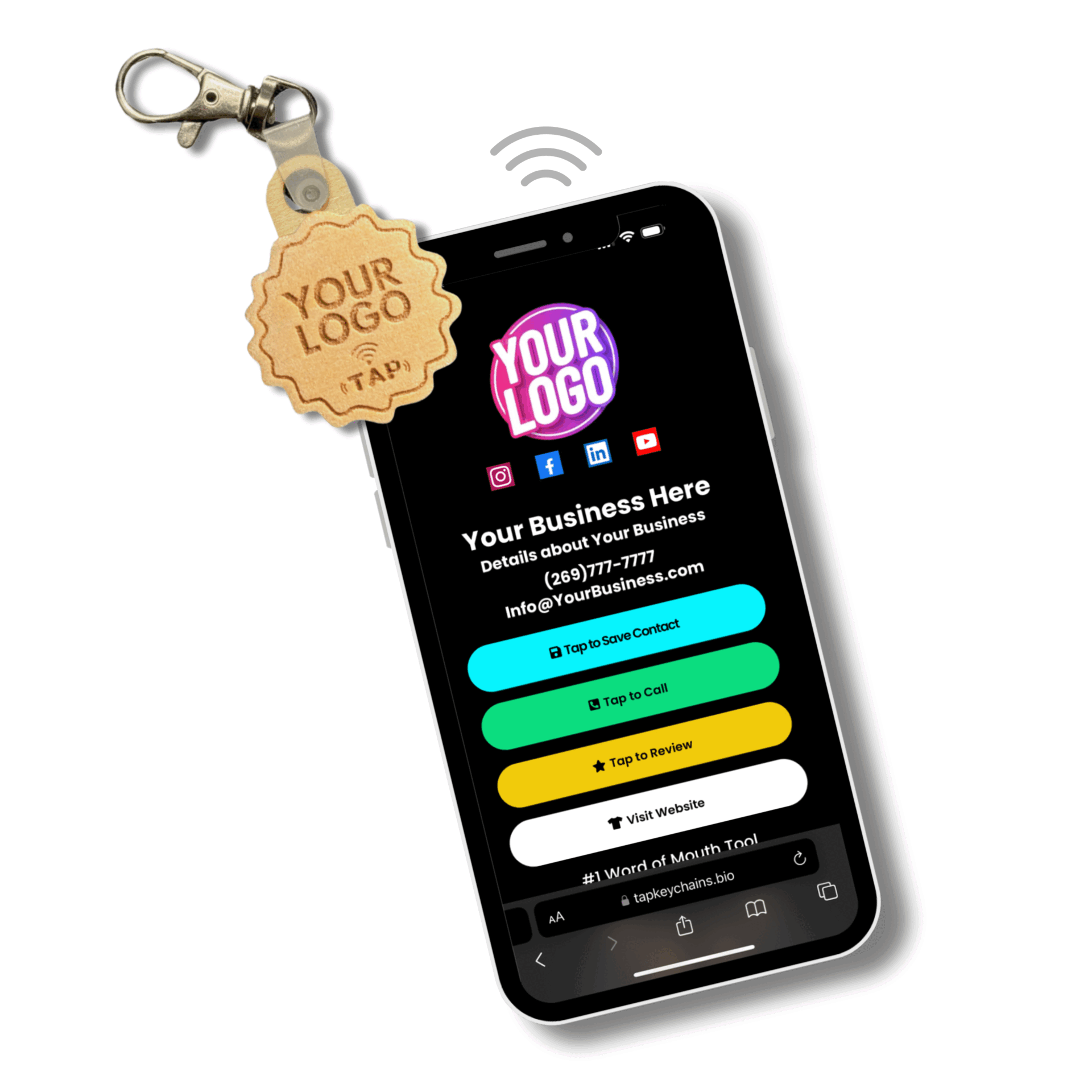 Custom NFC Keychains Marketing Tools
