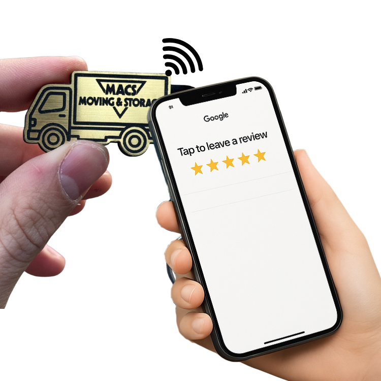 Gold Custom NFC Keychains