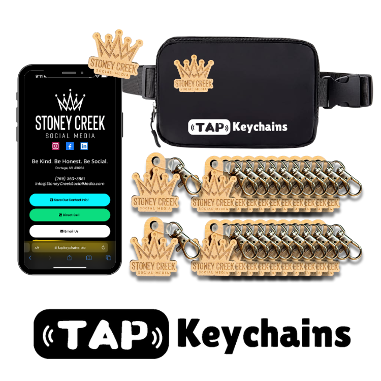 Custom NFC Wooden Keychains 