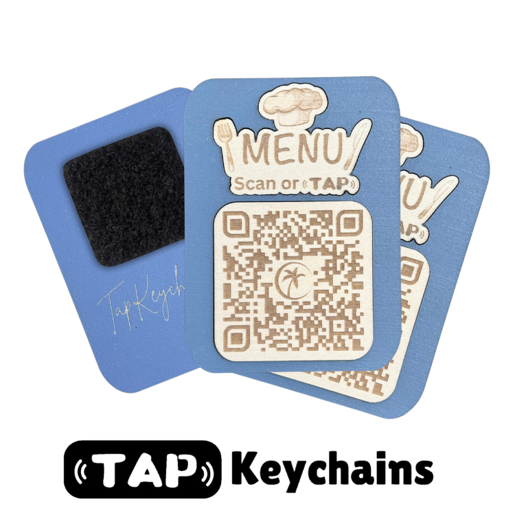 Tap Menu Cards | Sticky NFC Tap or Scan for Menu